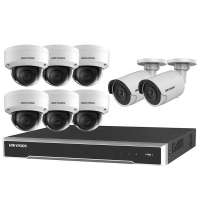 4K HK 8MP IP KIT Dome and Bullet Cameras with 16-CH NVR  /4TB HDD optional